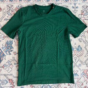 Adidas Green Blank Crewneck T-Shirt - size Medium